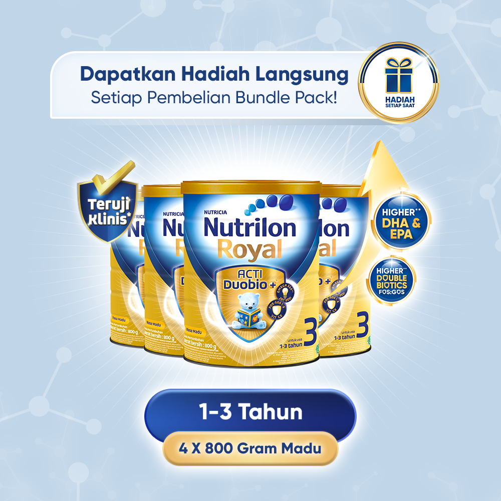 Nutrilon Royal 3 Madu 800gr x 4Pcs