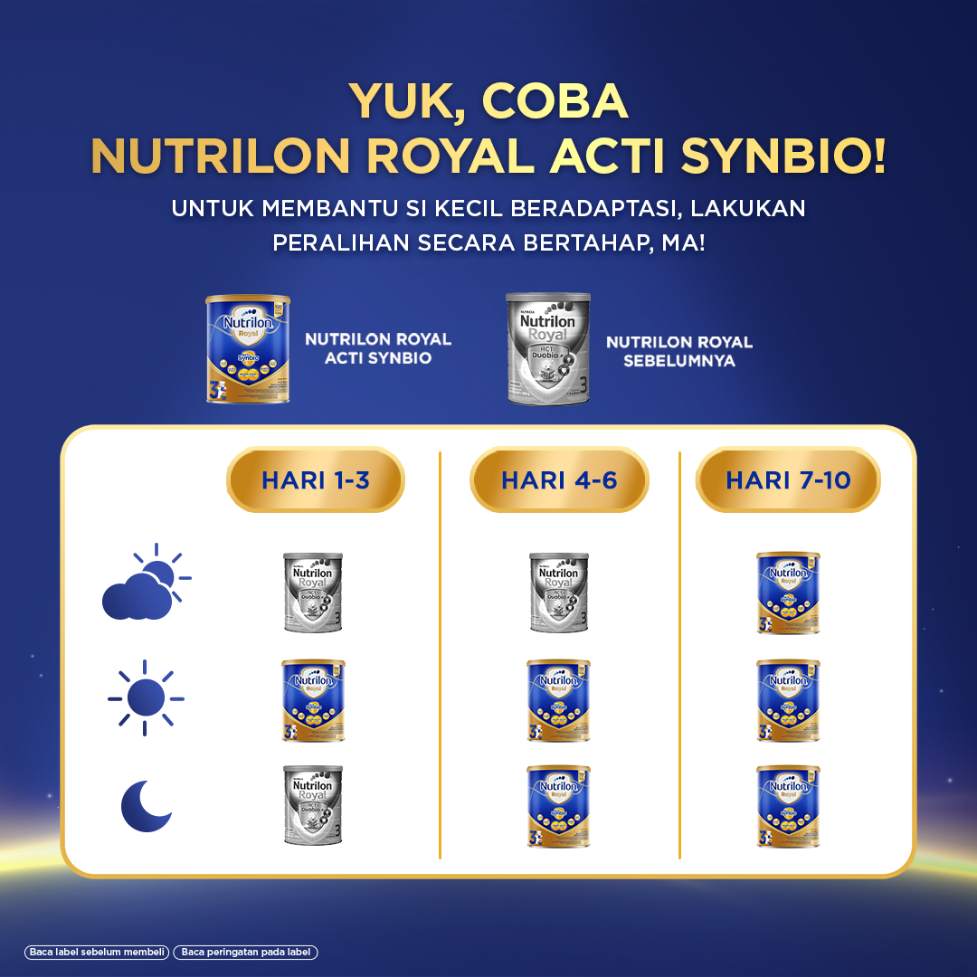 Nutrilon Royal 3 Madu 800gr x 4, Susu Formula Anak untuk Usia 1-3 Tahun