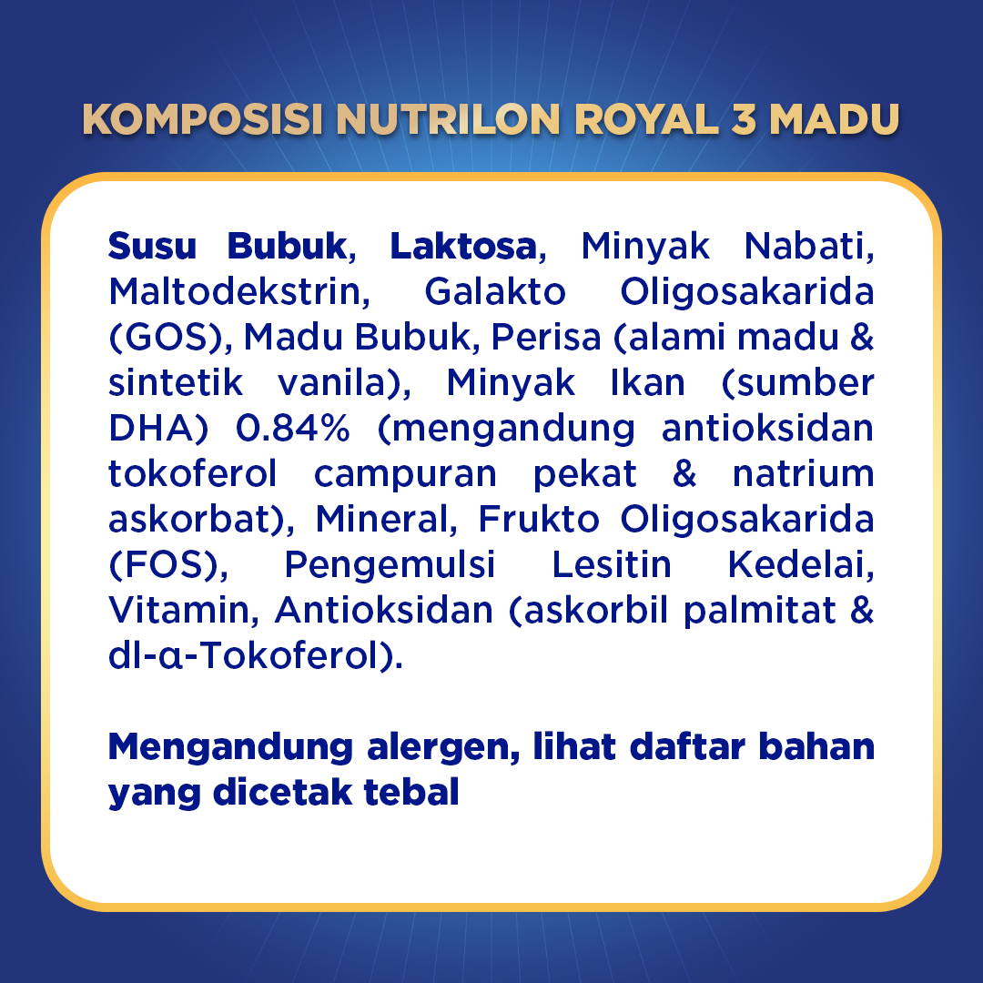 Nutrilon Royal 3 Madu 800gr x 4Pcs
