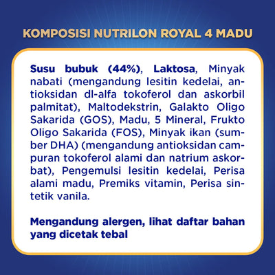 Nutrilon Royal 4 Madu 800gr x 4Pcs