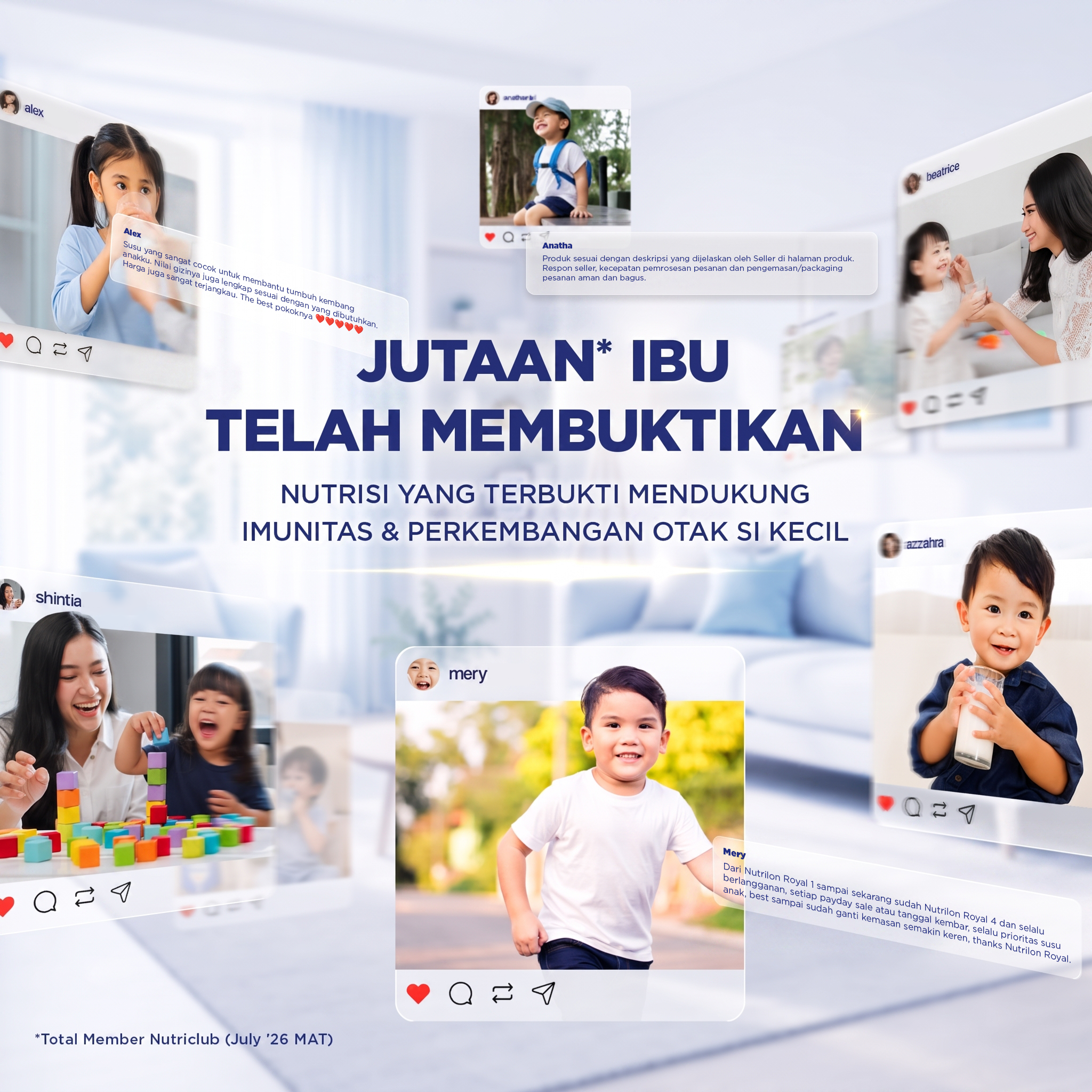 Nutrilon Royal 3 Madu 800gr x 4, Susu Formula Anak untuk Usia 1-3 Tahun