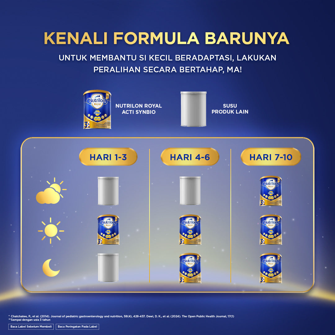 Nutrilon Royal 3 Vanila 400 gr, Susu Formula Anak untuk Usia 1-3 Tahun