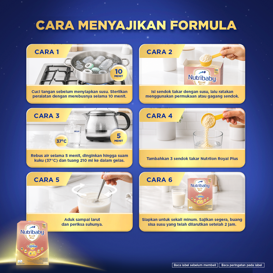 Nutribaby Royal Plus Csynbio 1 800 gr - Formula Bayi Bubuk untuk Usia 0-6 Bulan