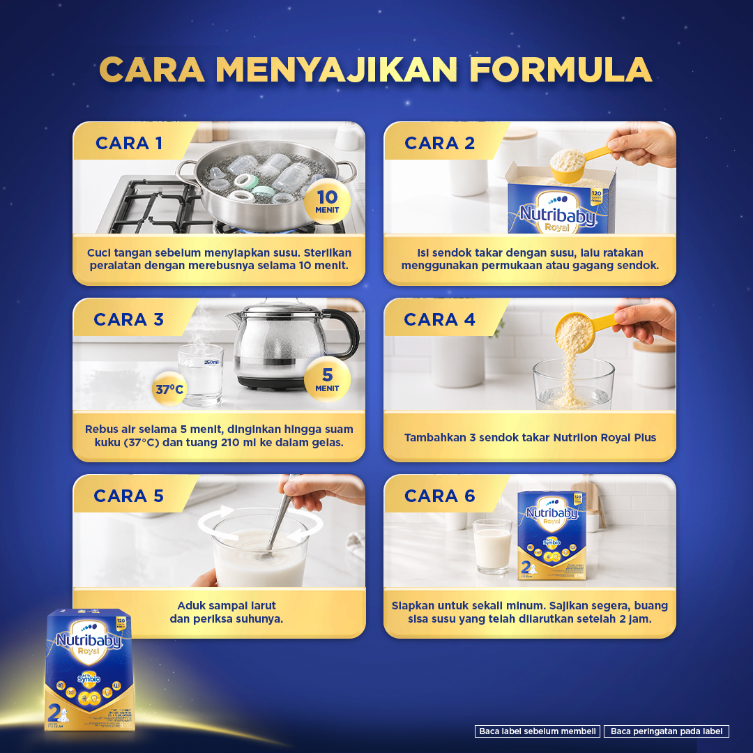 Nutribaby Royal 2 800 gr, Susu Formula Bayi Bubuk untuk Usia 6-12 Bulan