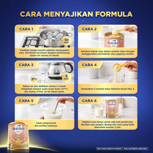 Nutrilon Royal 3 Plus Csynbio Vanila 800 gr x 4 - Susu untuk Usia 1-3 Tahun