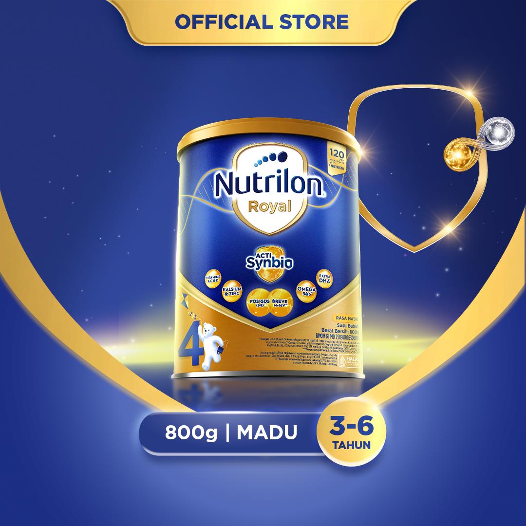 Nutrilon Royal 4 Madu 800 gr, Susu Bubuk untuk Usia 3-6 Tahun