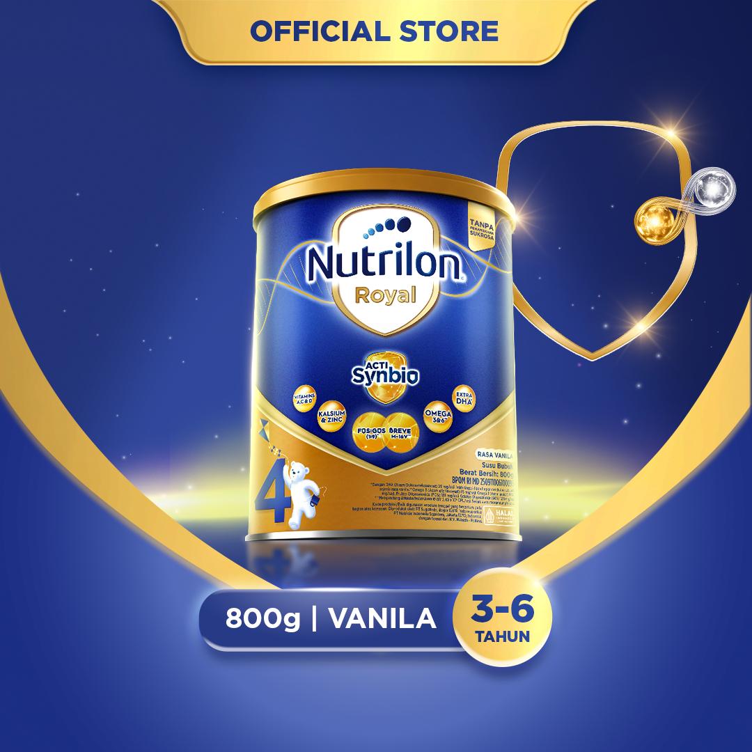 Nutrilon Royal 4 Vanila 800 gr, Susu Bubuk untuk Usia 3-6 Tahun