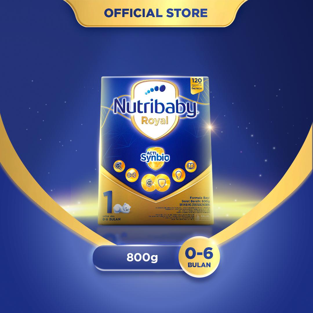 Nutribaby Royal 1 800 gr, Formula Bayi Bubuk untuk Usia 0-6 Bulan