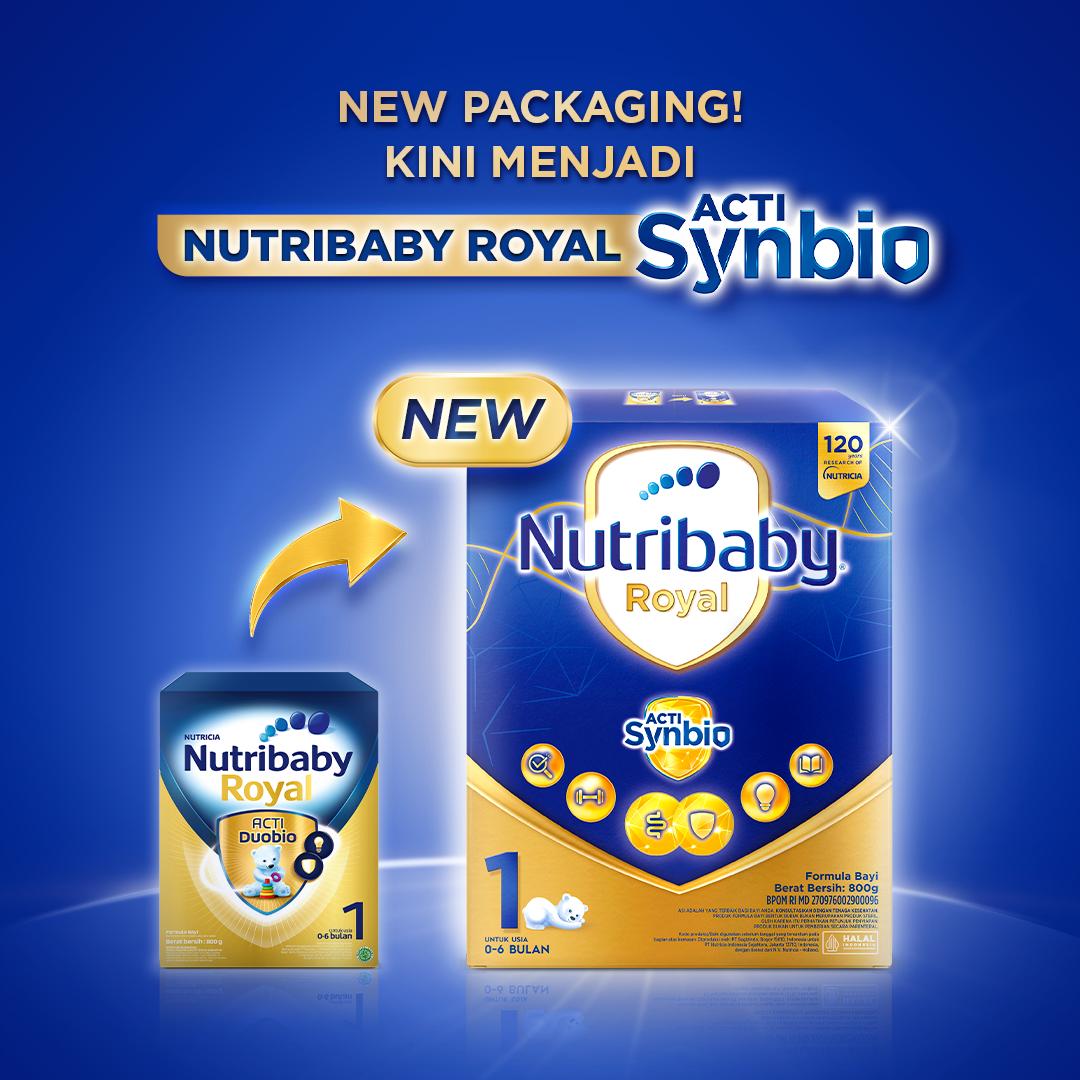 Nutribaby Royal 1 800 gr, Formula Bayi Bubuk untuk Usia 0-6 Bulan