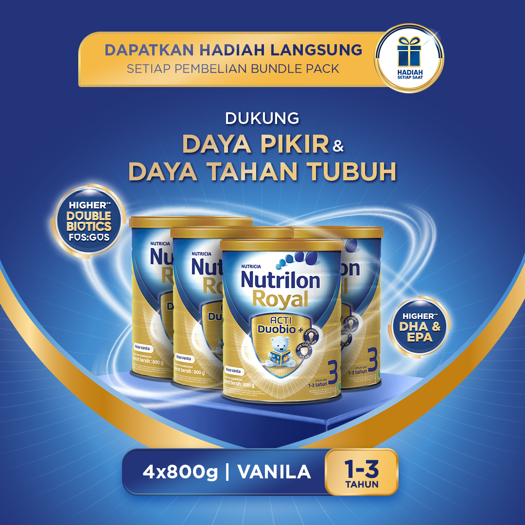 Nutrilon Royal 3 Vanilla 800gr x 4Pcs