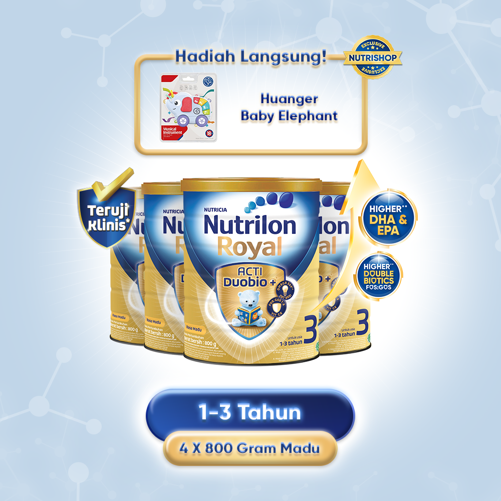 Nutrilon Royal 3 Madu 800gr x 4Pcs