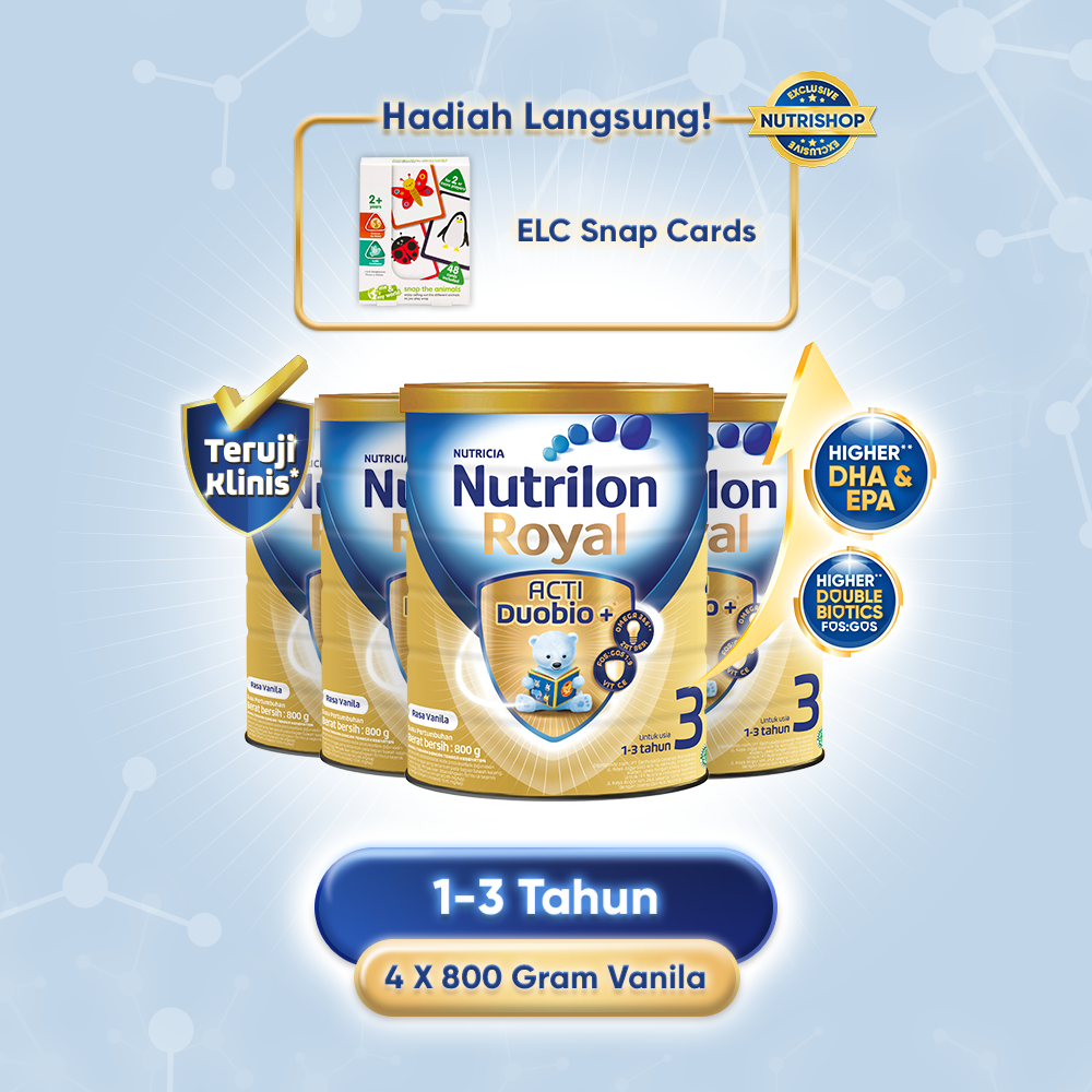 Nutrilon Royal 3 Vanilla 800gr x 4Pcs