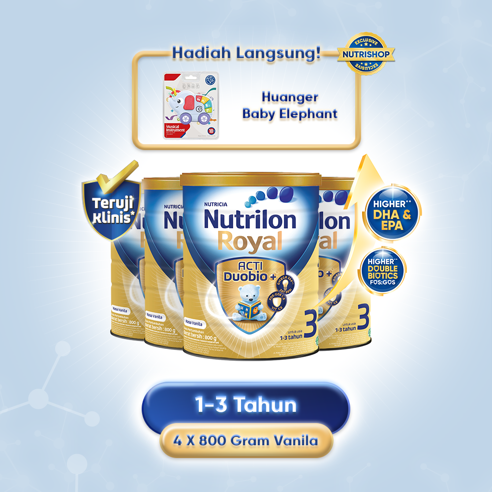 Nutrilon Royal 3 Vanilla 800gr x 4Pcs