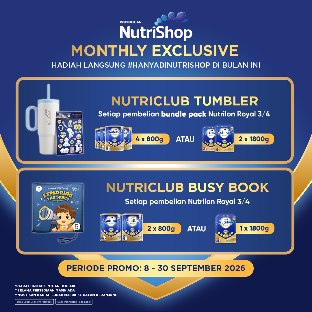 Nutrilon Royal 3 Madu 800gr x 4, Susu Formula Anak untuk Usia 1-3 Tahun