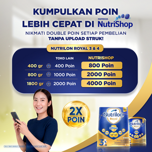 Nutrilon Royal 3 Madu 400 gr, Susu Formula Anak untuk Usia 1-3 Tahun